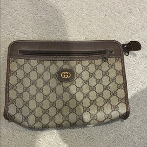 Gucci Brown and Tan Cluthc👝Gucci2